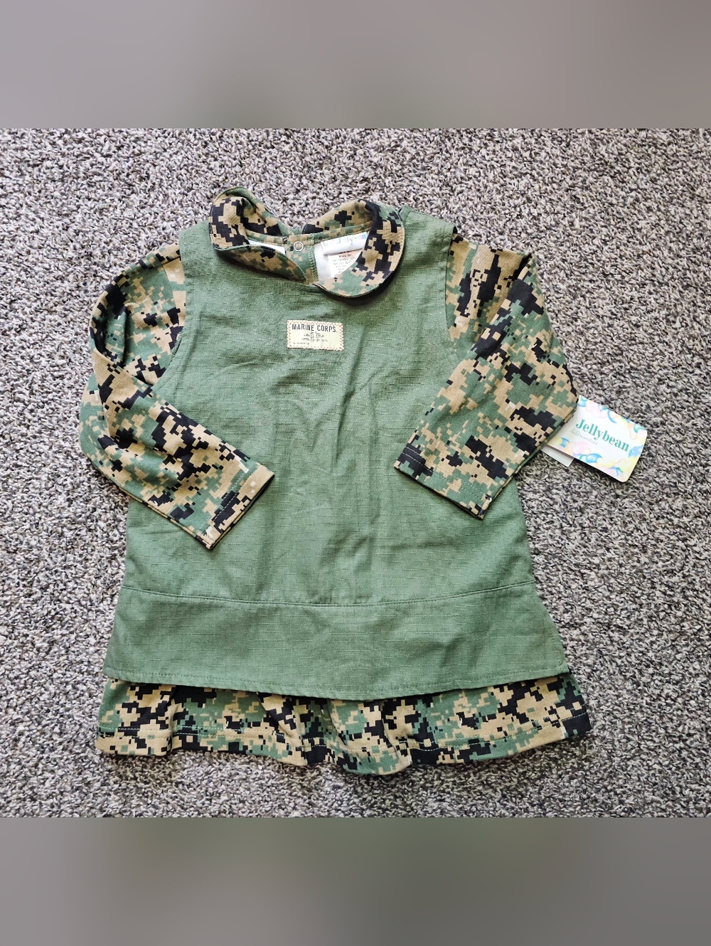 Nwt Vintage Lil Jellybean Marine Corps Dress sz 2t